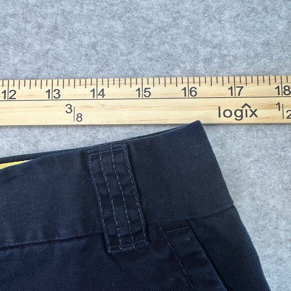 J.Crew Chino Short Womens 10 City Fit Classic Twill Mid-Rise Navy Blue Cotton - Picture 6 of 8
